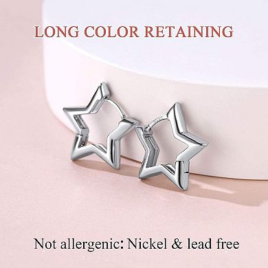 Shape Huggie Hoop Earrings