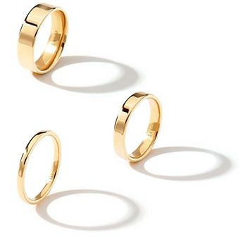 Thin Stacking Band Rings