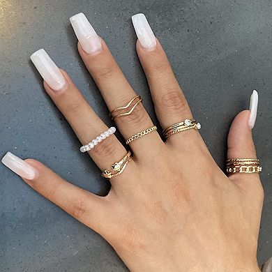 Crystal Stackable Rings