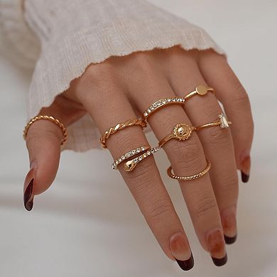 Crystal Stackable Rings