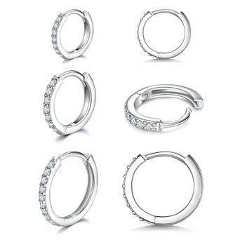 Small Hoop Earrings Set