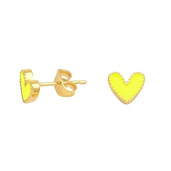Heart Stud Earrings