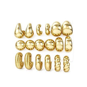 Lightweight Hoop Earrings Set