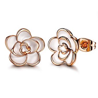 Cute Rose Stud Earrings