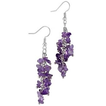 Natural Stone Dangle Earrings
