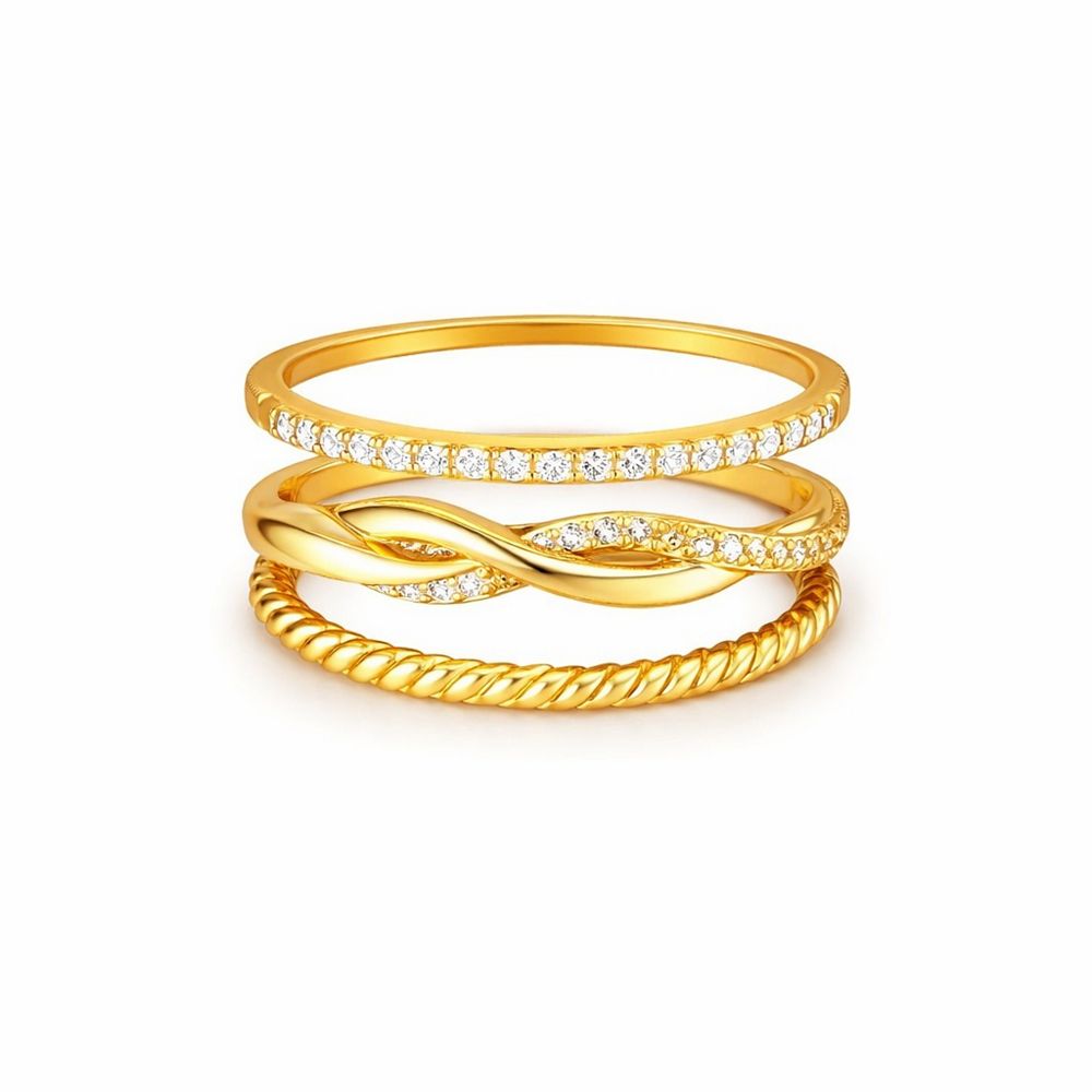 Women Stacking Rings Set