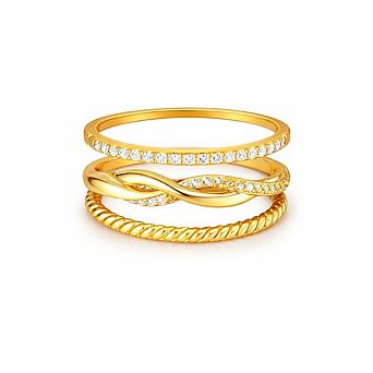 Women Stacking Rings Set
