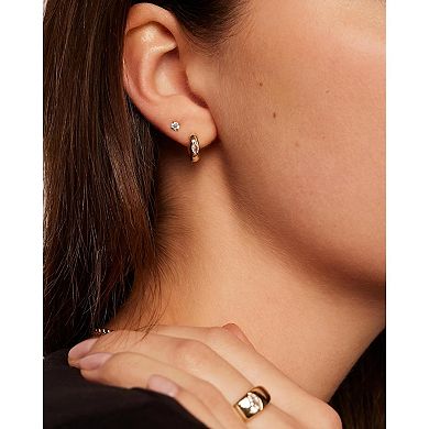 Snake Style Huggie Earrings