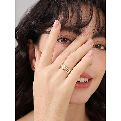 Dainty Gold Stacking Rings Set