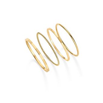 Minimalist Gold Stacking Rings
