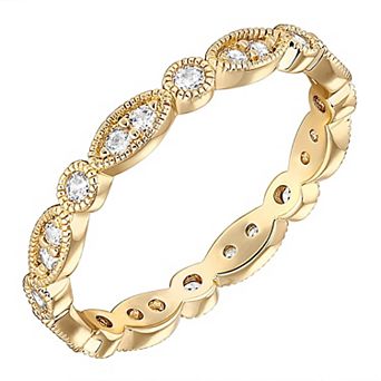 Round Cut Eternity Band Ring
