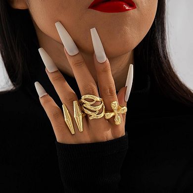 Vintage Gold Stackable Ring Set