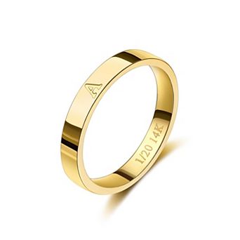 Dainty Initial Rings for Women