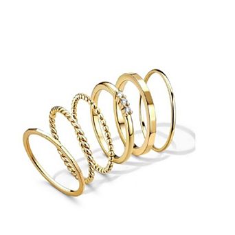 Minimalist Thumb Stacking Ring Set