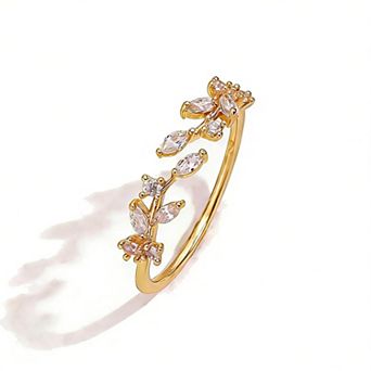 Silver Leaf Ring for Women