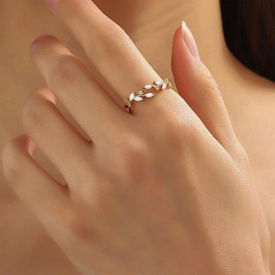 Silver Leaf Ring for Women