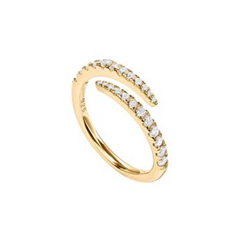 Gold Plated Twist Band Ring