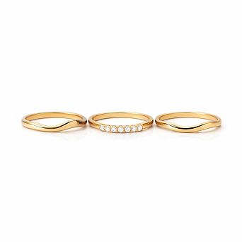Women Minimalist Stack Rings