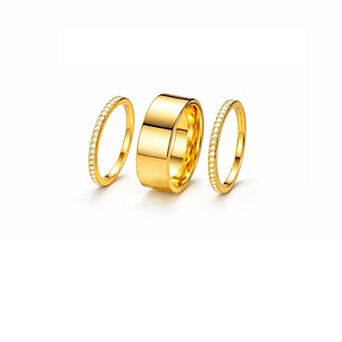 Cubic Zirconia Stack Rings for Women