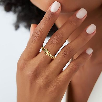 Cubic Zirconia Love Knot Ring