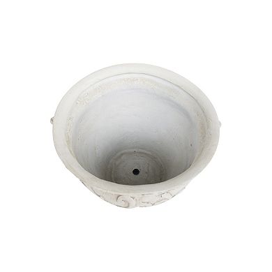 Trikiousd Large Planter Lightweight Concrete Planter Carved Decorative Flowerpot