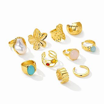Baroque Pearl Statement Rings