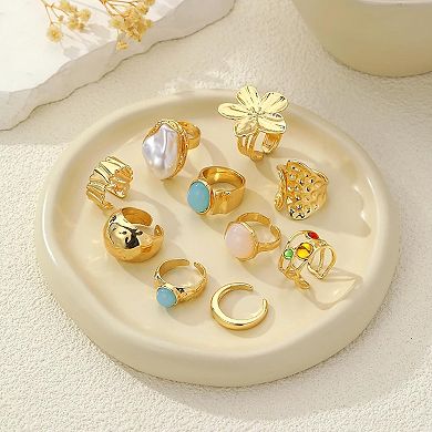 Baroque Pearl Statement Rings