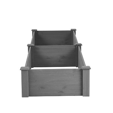 Trikiousd Open Bottom Design Raised Garden Bed, 96" Long Planter Box Vegetables Flowers Planting Bed