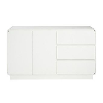 Trikiousd 3 Drawers Sideboard Buffet Cabinet Entryway Floor Cabinet