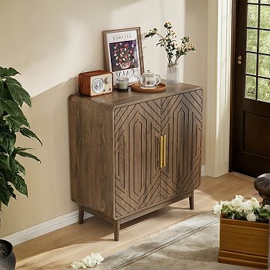 Trikiousd Buffet Cabinet Sideboard Living Room Accent Cabinet