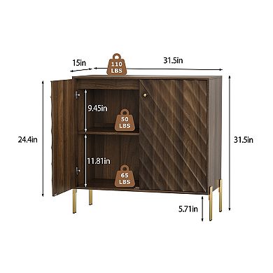 Freestanding Buffet Cabinet Sideboard Storag Cabinet for Living Room Dining Room Entryway