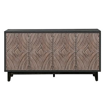 Trikiousd Mid Century Sideboard Buffet Cabinet, 60" Kitchen Storage Cabinet Accent Console Table