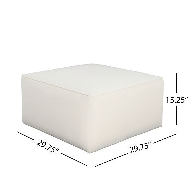 Trikiousd Upholstered Square Ottoman Sofa Footrest