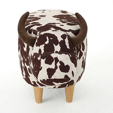Trikiousd Cow-Shaped Ottoman Modern Accent Stool Home Decor Footstool