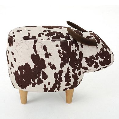 Trikiousd Cow-Shaped Ottoman Modern Accent Stool Home Decor Footstool