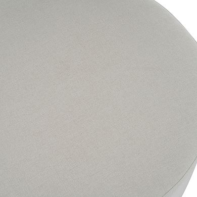Trikiousd Round Ottoman Foot Rest Upholstered Footstool for Living Room Bedroom