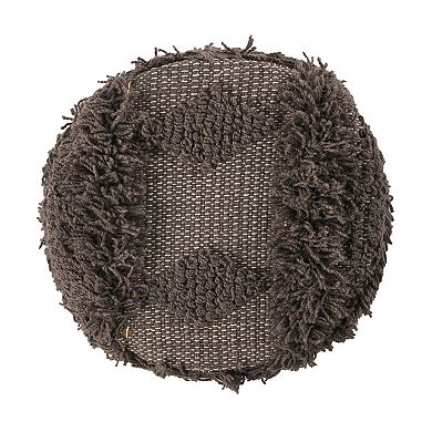 Trikiousd Small Foot Stool Ottoman, Boho Round Ottoman Footrest Accent Seating for Living Bedroom