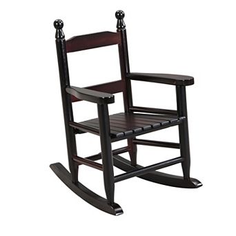 Trikiousd Kids Rocking Chair Indoor Outdoor Slatted Back Rocking Chair