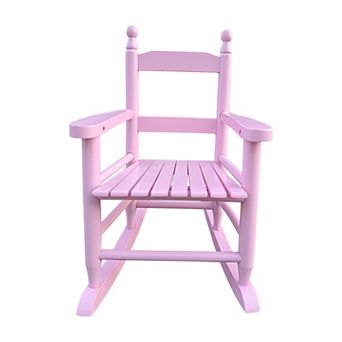 Trikiousd Kids Rocking Chair Indoor Outdoor Slatted Back Rocking Chair