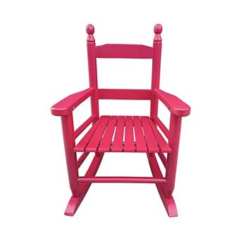 Trikiousd Kids Rocking Chair Indoor Outdoor Slatted Back Rocking Chair