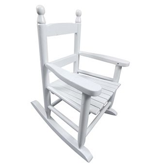 Trikiousd Kids Rocking Chair Indoor Outdoor Slatted Back Rocking Chair