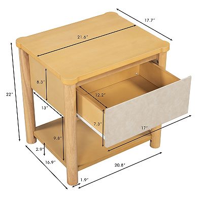 Trikiousd Bedroom Nightstands Bedside Table Set of 2