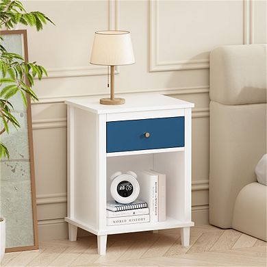 Trikiousd Kids Nightstand Bedside Table with Storage for Children’s Bedroom
