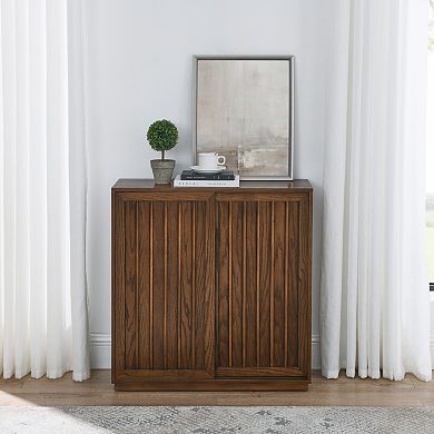 Trikiousd Sliding Door Sideboard Storage Cabinet Side Cabinet