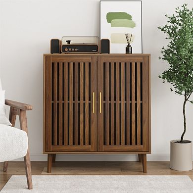 Trikiousd Mid-Century Modern Sideboard Buffet Accent Cabinet