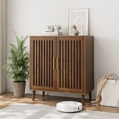 Trikiousd Mid-Century Modern Sideboard Buffet Accent Cabinet