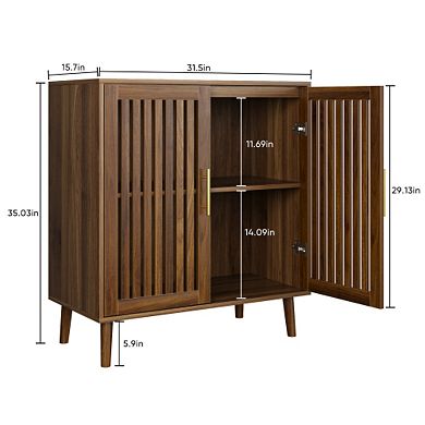 Trikiousd Mid-Century Modern Sideboard Buffet Accent Cabinet