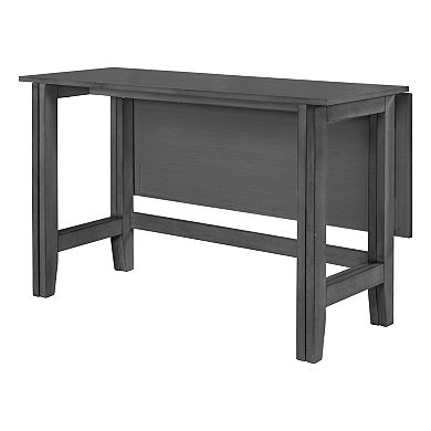 Trikiousd Farmhouse Wood Drop Leaf Dining Table Extendable for Small Spaces