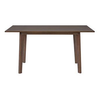 Trikiousd 60-Inch Rustic Farmhouse Dining Table Solid Wood Frame for 6