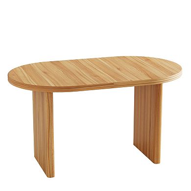 Trikiousd 55.12"-70.87" Modern Extendable Dining Table with Removable Leaves